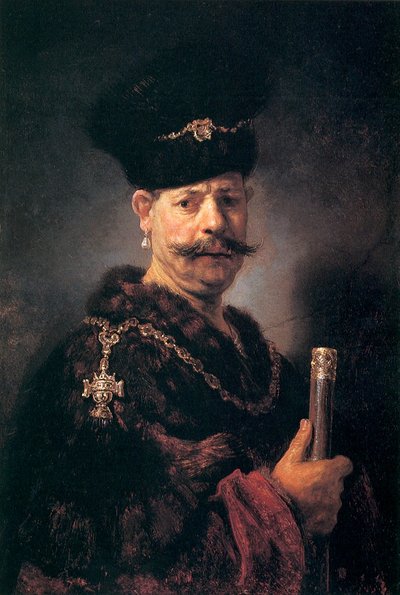 A Polish Nobleman by Rembrandt van Rijn